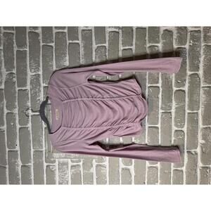 We The Free Long Sleeve Ruched Top - Soft Lilac